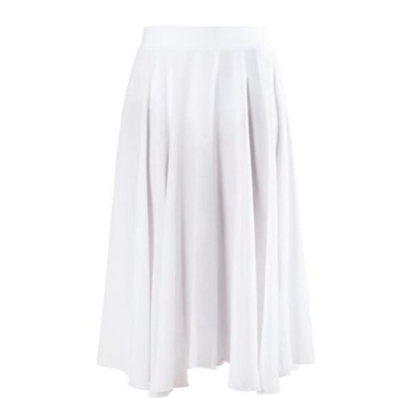 Balera Praise Circle Skirt Liturgical Lyrical Adult Small Medium White A-Line - Picture 1 of 8